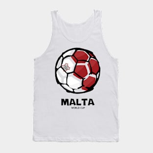 Malta Football Country Flag Tank Top